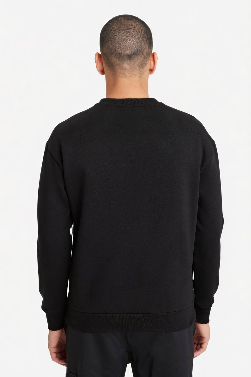 DeFacto Black Man Boxy Fit Egypt Printed Sweatshirt Casual - Image 5